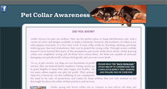 Desktop Screenshot of petcollarawareness.com